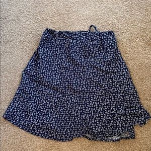 brandy melville floral wrap skirt
